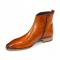 Duca Di Matiste "Romano" Gold Genuine Italian Calf Leather Ankle Boots.